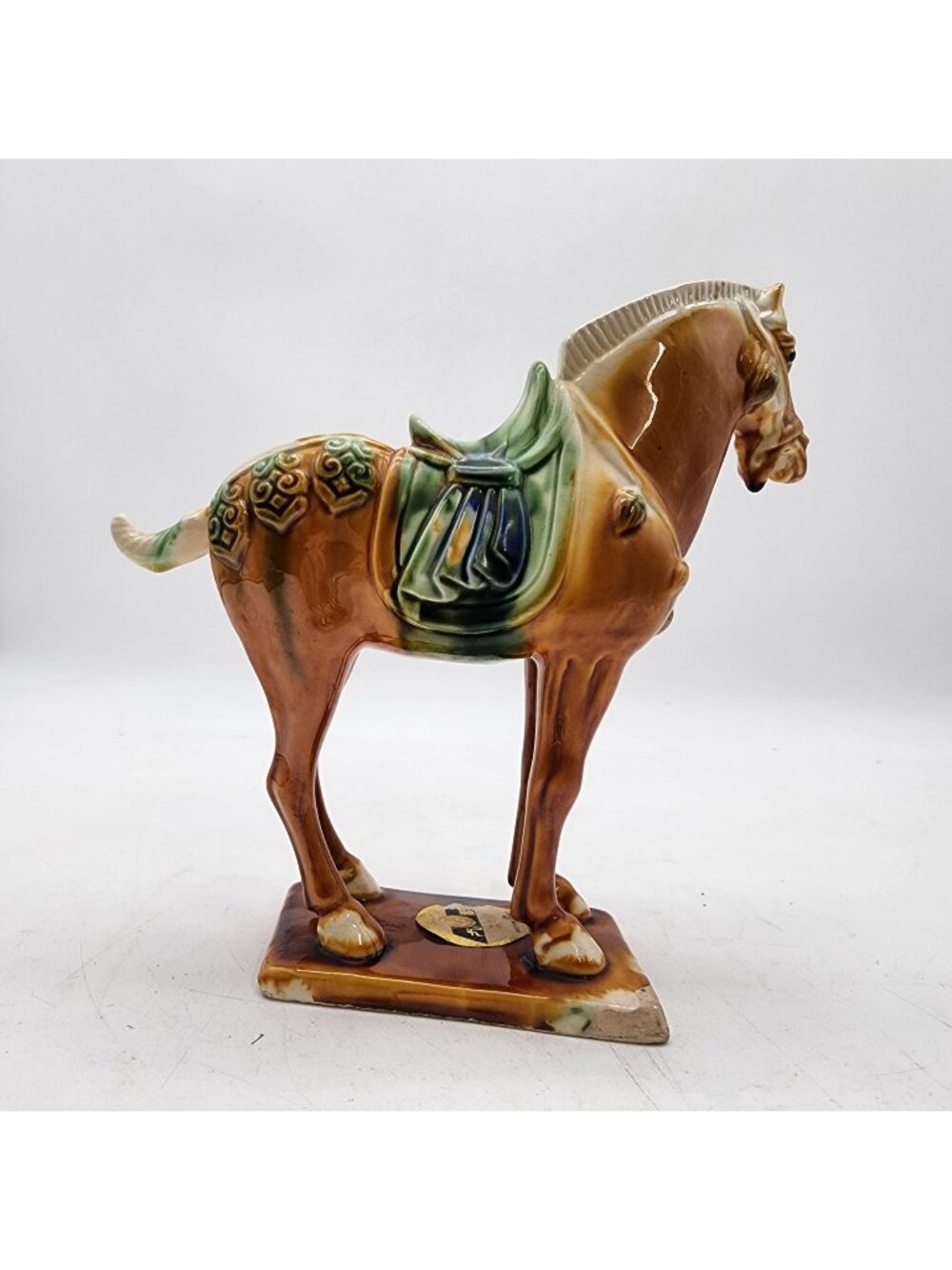 Vintage Chinese Tang Dynasty Style Horse Sancai Glaze